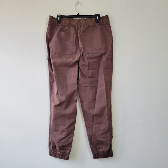 Loft Outlet Chocolate Brown Drawstring Pull on Pants - Picture 2 of 6